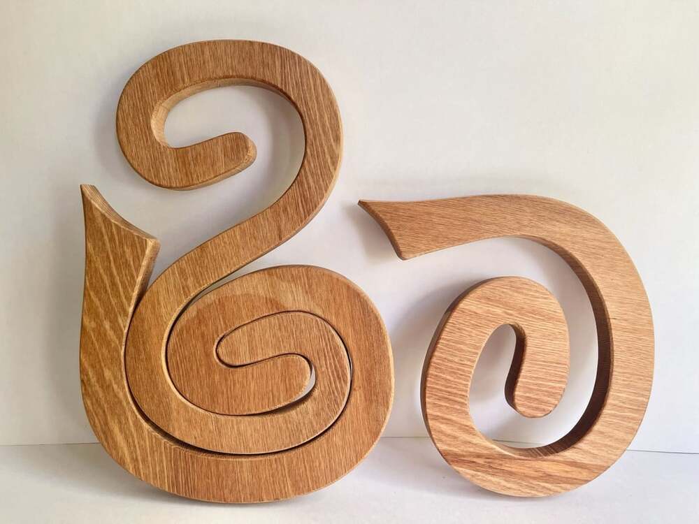 Romeyn Rimu Wood 2 in 1 Trivet Tablemat Spiral